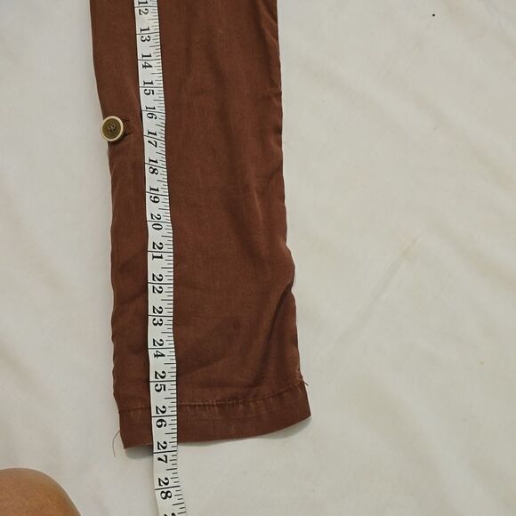 - Anthropologie Cartonnier tencel brick red light jacket 12 - Picture 9 of 10